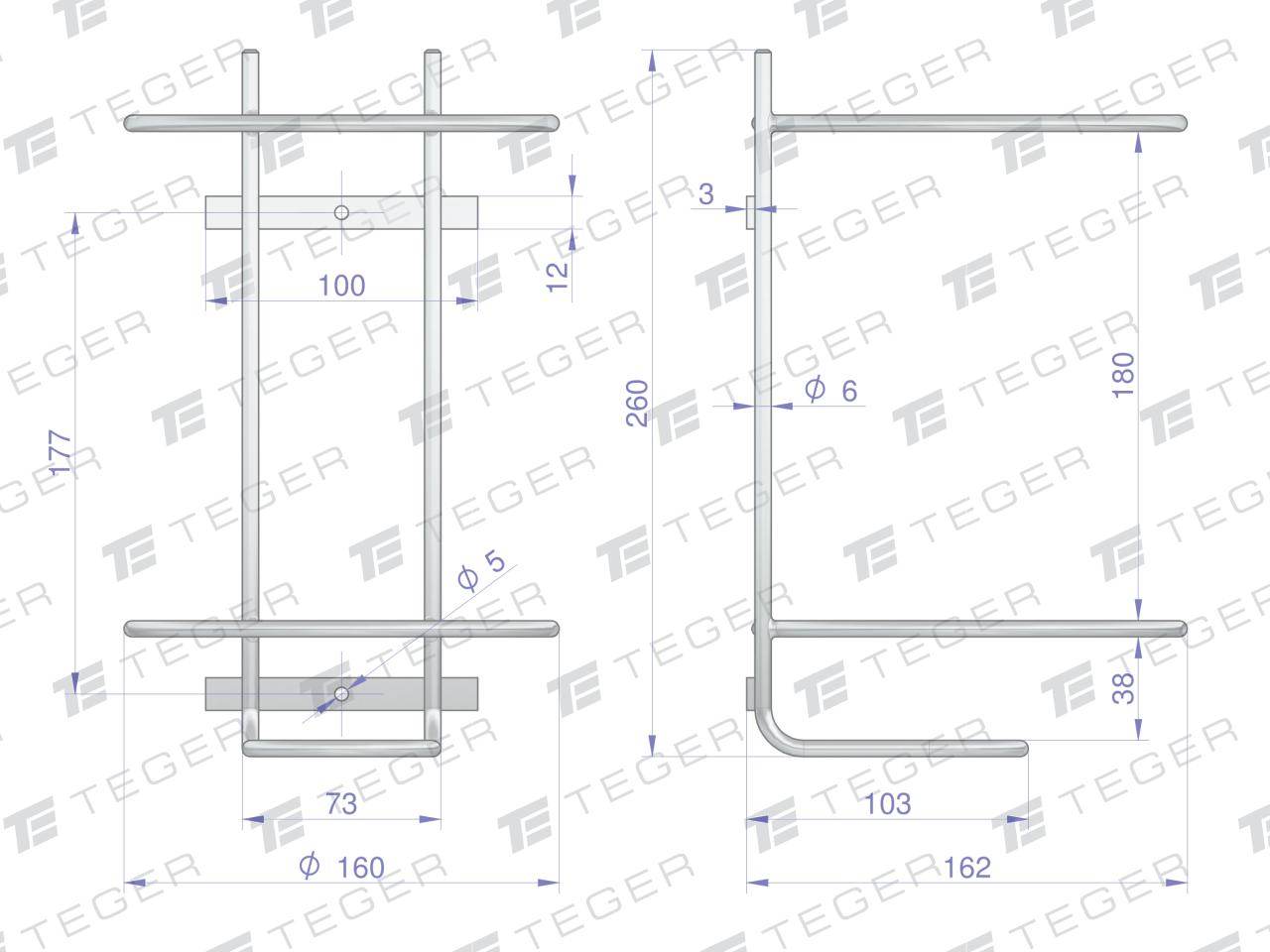 Uchwyt mocujący do żelu opakowania 4l teger Uchwyt mocujący do żelu opakowania 4l teger - obrazek 2