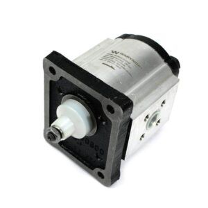 Pompa hydrauliczna zębata 7.5cm3 grupa 1 typ europejski wałek 18 przyłącza gwintowane obroty prawe max.180 bar waryński