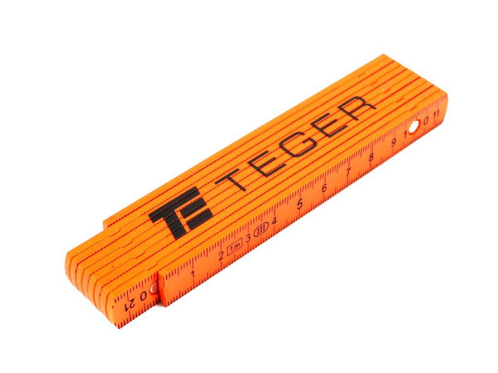 Miara składana 1m z tworzywa w displayu teger sprzedawana po 20 szt Miara składana 1m z tworzywa w displayu teger sprzedawana po 20 szt - obrazek 2
