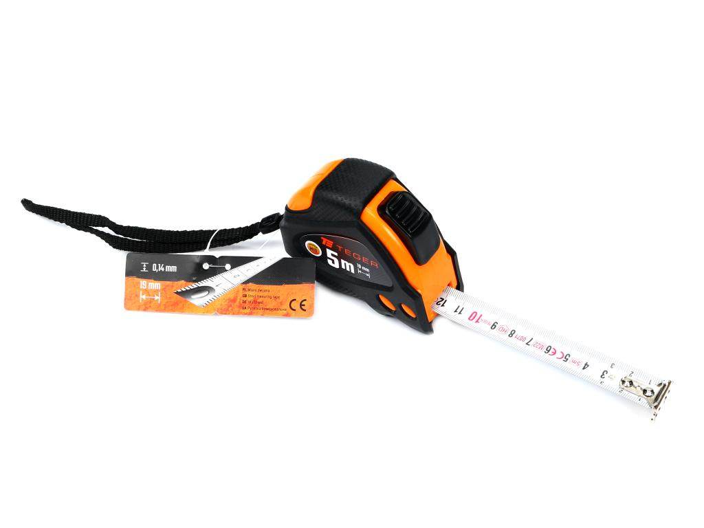 Miara stalowa rozwijana 5m 19mm teger