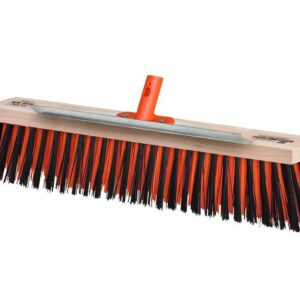 Szczotka do prac porządkowych premium ulicówka 55x400mm ze skrobakiem mocowanie click teger