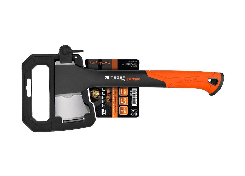 Siekiera uniwersalna z trzonkiem fiberglass 800g extreme teger