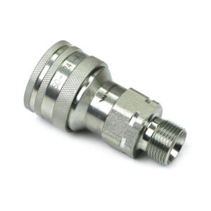 Szybkozłącze hydrauliczne gniazdo z eliminatorem ciśnienia m18x1.5 gwint zewnętrzny euro 9100818g iso 7241-a waryński