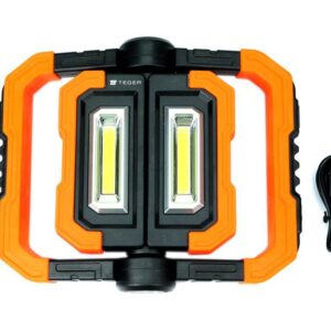 Latarka warsztatowa składana led cob ład usb teger