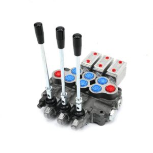 Rozdzielacz hydrauliczny 80 l/m 3 sekc.ster ręczno pneumatycznie wszystkie sekcje otwarte st11