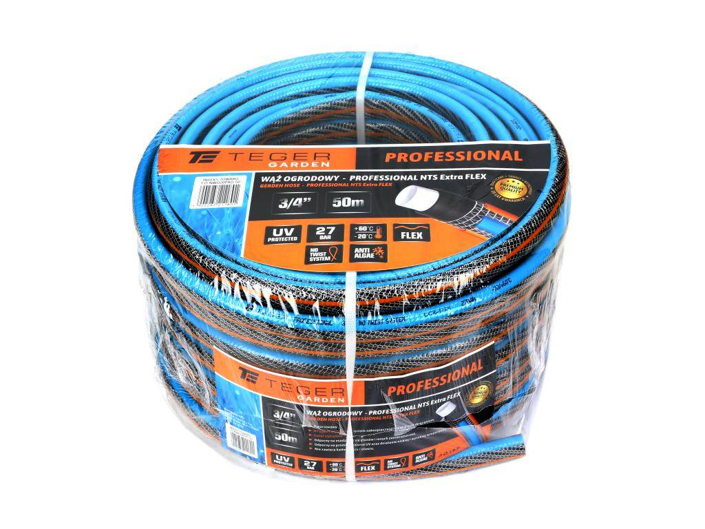 Wąż ogrodowy "professional- nts extra flex" fi 3/4" 50m teger Wąż ogrodowy "professional- nts extra flex" fi 3/4" 50m teger - obrazek 4