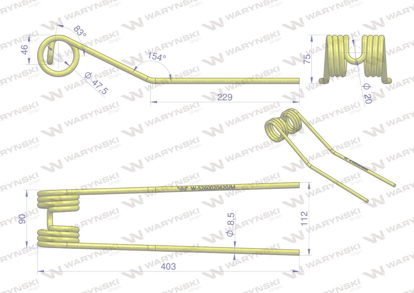 Palec przetrząsarka karuzelowa typ jar-met waryński Palec przetrząsarka karuzelowa typ jar-met waryński - obrazek 2