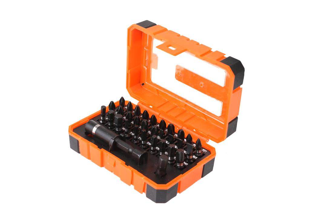 Zestaw bitów udarowych do wkrętarek 32 el. z zaczepem teger Zestaw bitów udarowych do wkrętarek 32 el. z zaczepem teger - obrazek 2