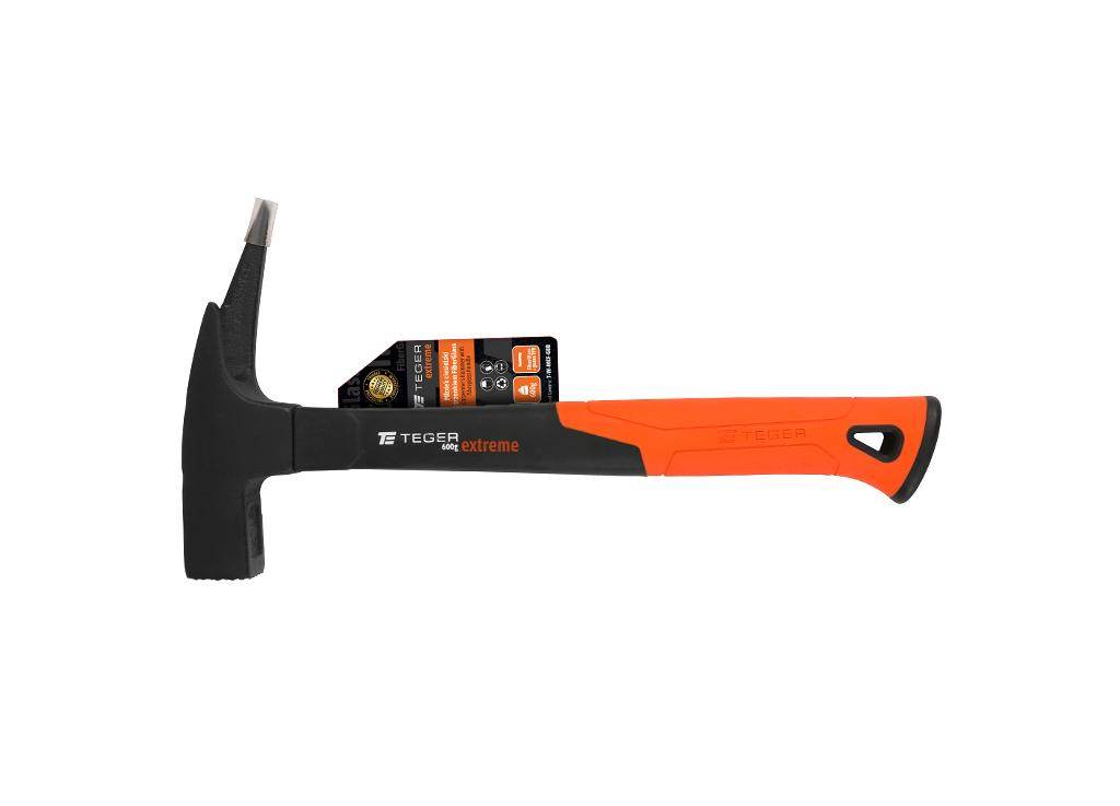 Młotek ciesielski z trzonkiem fiberglass 600 g extreme teger Młotek ciesielski z trzonkiem fiberglass 600 g extreme teger - obrazek 3