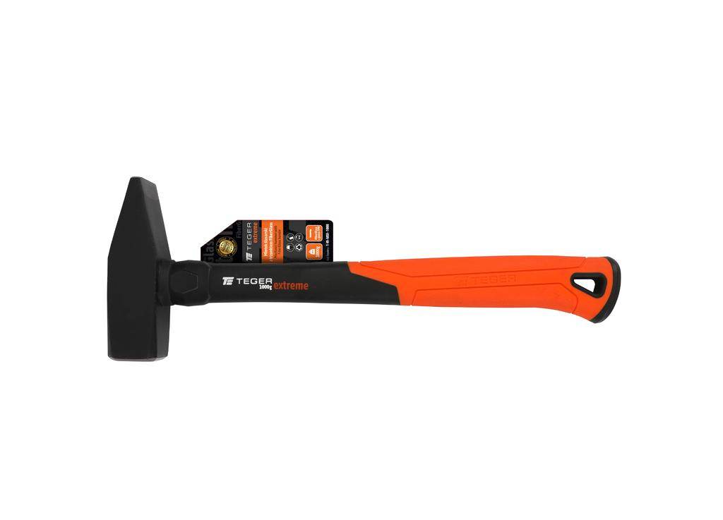 Młotek ślusarski z trzonkiem fiberglass 1000 g extreme teger Młotek ślusarski z trzonkiem fiberglass 1000 g extreme teger - obrazek 3