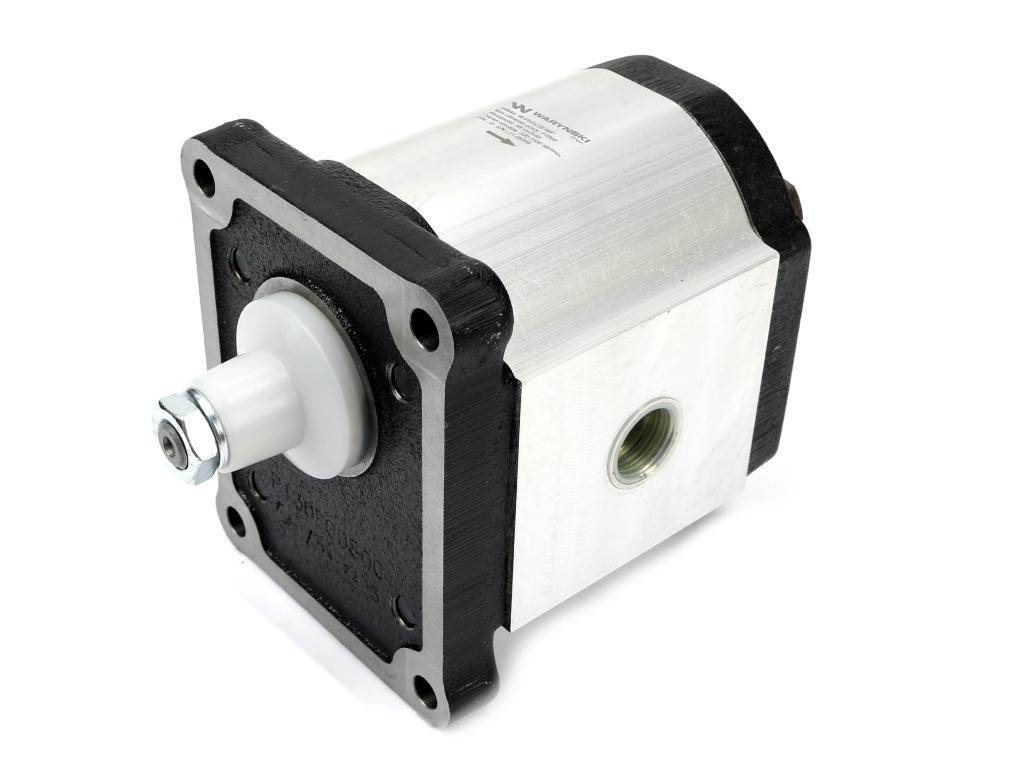 Pompa hydrauliczna zębata 48.0cm3 grupa 3 typ europejski wałek 18 przyłącza gwintowane obroty prawe max.210 bar waryński