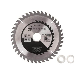 Piła tarczowa do drewna z węglikiem spiekanym 190x30x40t teger
