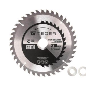 Piła tarczowa do drewna z węglikiem spiekanym 210x30x40t teger