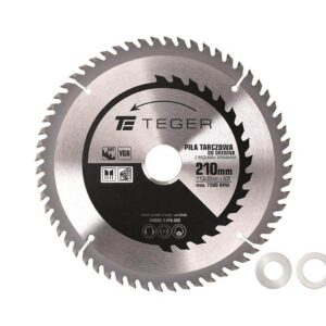 Piła tarczowa do drewna z węglikiem spiekanym 210x30x60t teger