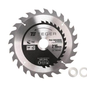 Piła tarczowa do drewna z węglikiem spiekanym 216x30x24t teger