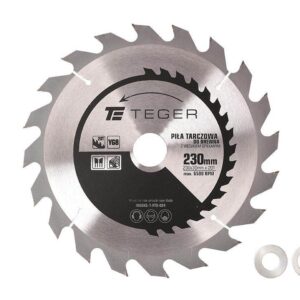 Piła tarczowa do drewna z węglikiem spiekanym 230x30x20t teger