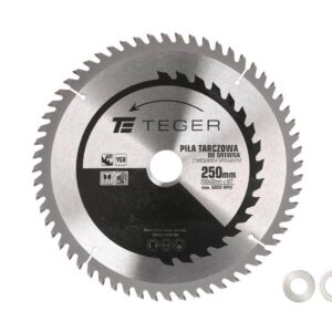 Piła tarczowa do drewna z węglikiem spiekanym 250x30x60t teger