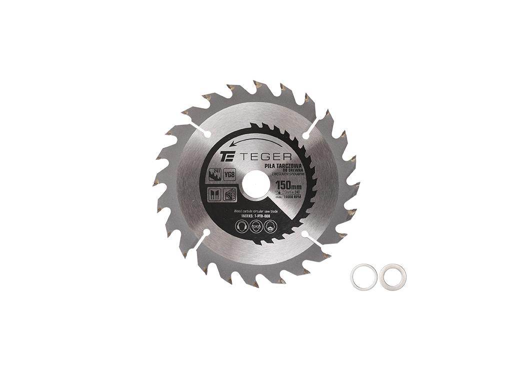 Piła tarczowa do drewna z węglikiem spiekanym 150x20x24t teger