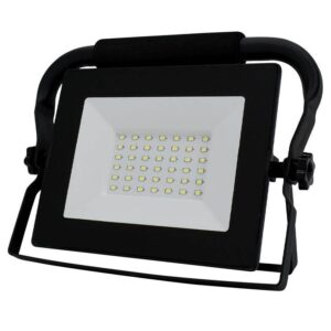 Naświetlaczlampa led smd 230v 30w 6000k 2550lm ip65 czarny przenośny przewód 1.5m