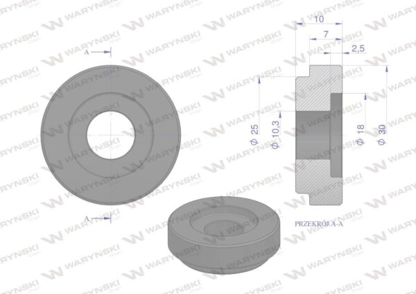 Tulejka zewnętrzna noża rozdrabniacza 18mm do noża 3mm i 4mm claas waryński 25szt - obrazek 2