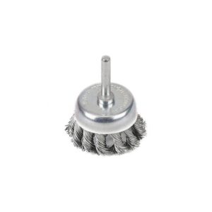 Szczotka doczołowa z trzpieniem drut skręcany fi 6/50mm teger