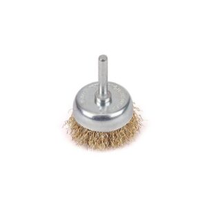 Szczotka doczołowa z trzpieniem drut falowany fi 6/50mm teger