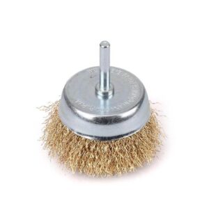 Szczotka doczołowa z trzpieniem drut falowany fi 6/80mm teger