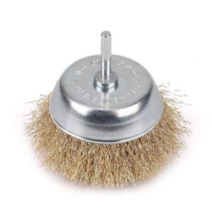 Szczotka doczołowa z trzpieniem drut falowany fi 6/100mm teger