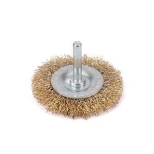Szczotka tarczowa z trzpieniem drut falowany fi 6/60mm teger
