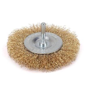 Szczotka tarczowa z trzpieniem drut falowany fi 6/100mm teger