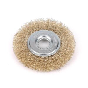 Szczotka tarczowa z otworem drut falowany fi 22/120mm teger