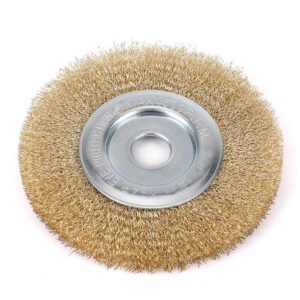 Szczotka tarczowa z otworem drut falowany fi 22/150mm teger