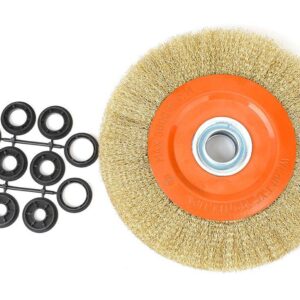 Szczotka tarczowa z otworem drut falowany fi 32/250mm teger