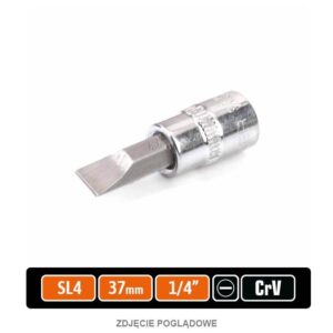 Klucz nasadowy 1/4" z bitem sl 37mm /sl4 teger