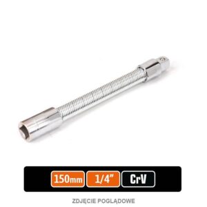 Przedłużka do nasadek 1/4" giętka 150mm teger