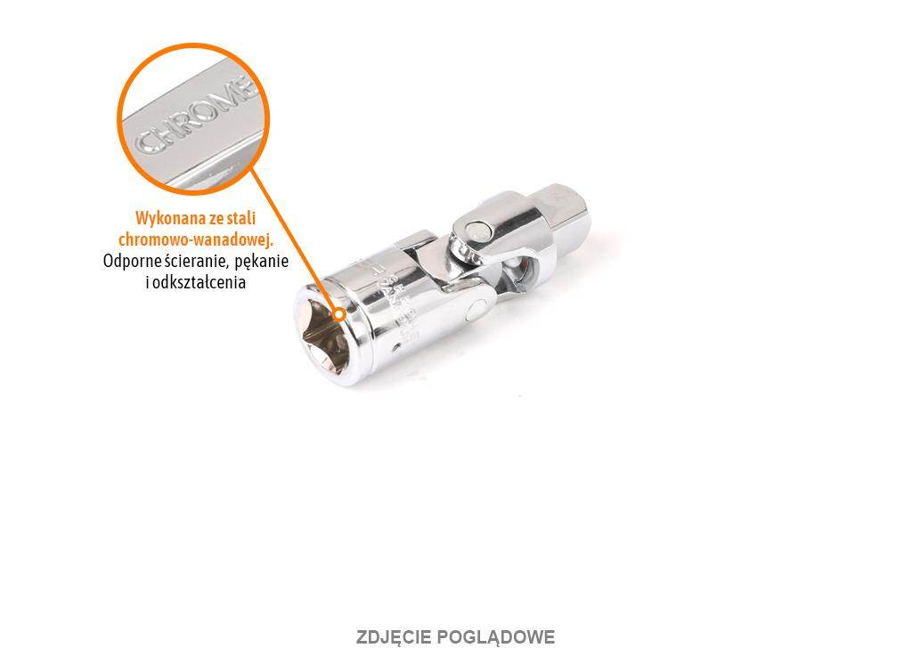Przegub uniwersalny do nasadek 1/4" teger Przegub uniwersalny do nasadek 1/4" teger - obrazek 2
