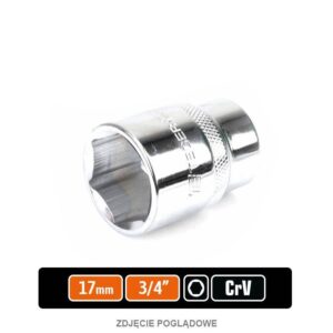 Klucz nasadowy 3/4" sześciokątny 17mm teger