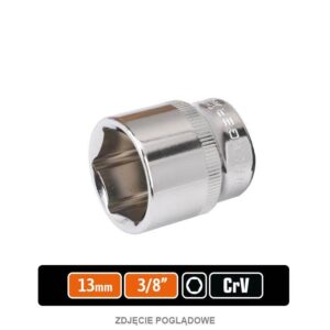Klucz nasadowy 3/8" sześciokątny 13mm teger