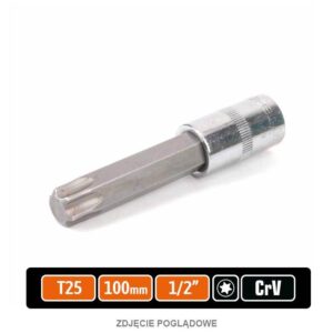 Klucz nasadowy 1/2" z bitem torx 100mm /t25 teger