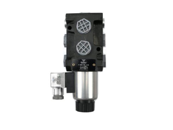Dzielnik zawór elektrozawór kierunkowy elektromagnetyczny kontroli dvs6/50 l/min 12v dc 6/2 g3/8 50l voima - obrazek 3