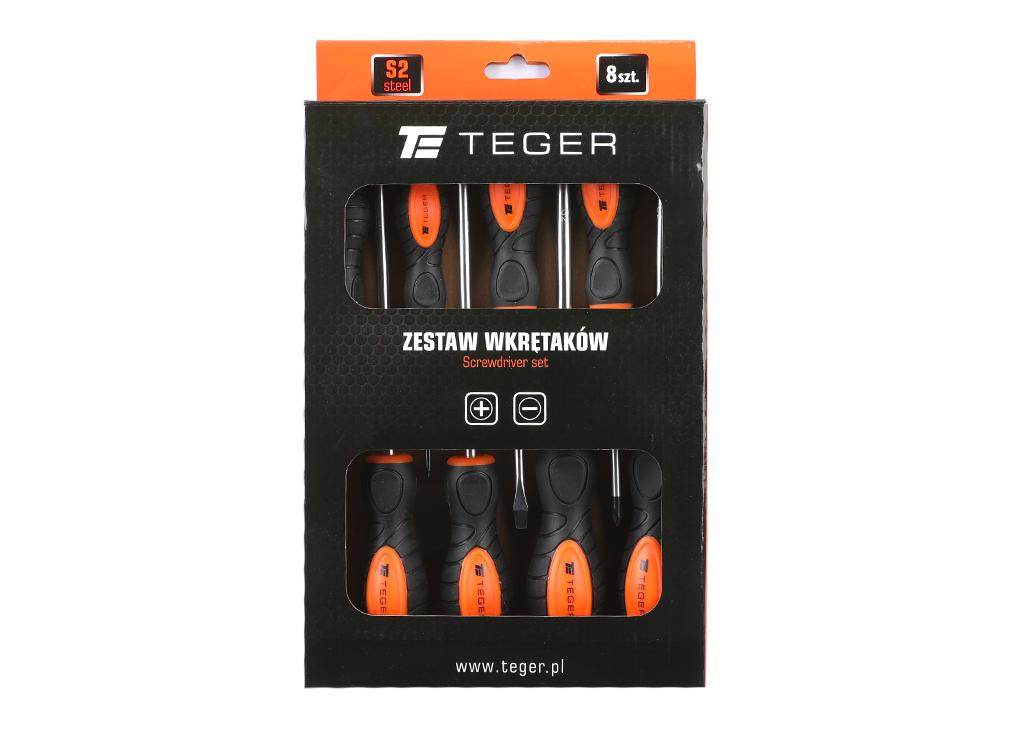 Zestaw wkrętaków 8 szt teger