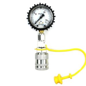 Zestaw pomiarowy ciśnienia hydrauliki z manometrem 160 bar gniazdo euro push-pull waryński