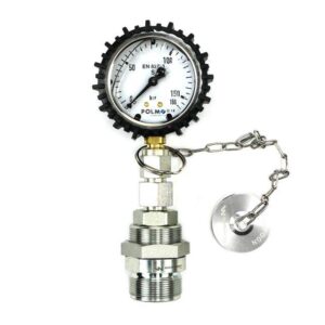 Zestaw pomiarowy ciśnienia hydrauliki z manometrem 160 bar gniazdo skręcane waryński