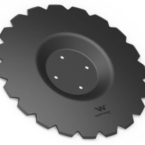 Talerz uzębiony z-20 fi 510 mocowanie 4/98 grubość 4mm przetłoczony stal borowa waryński r
