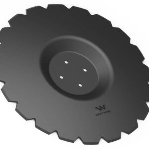 Talerz uzębiony z-20 fi 560 mocowanie 4/98 grubość 4.5mm przetłoczony stal borowa waryński r