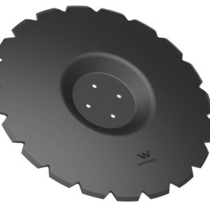 Talerz uzębiony z-20 fi 610 mocowanie 4/98 grubość 5mm przetłoczony stal borowa waryński r