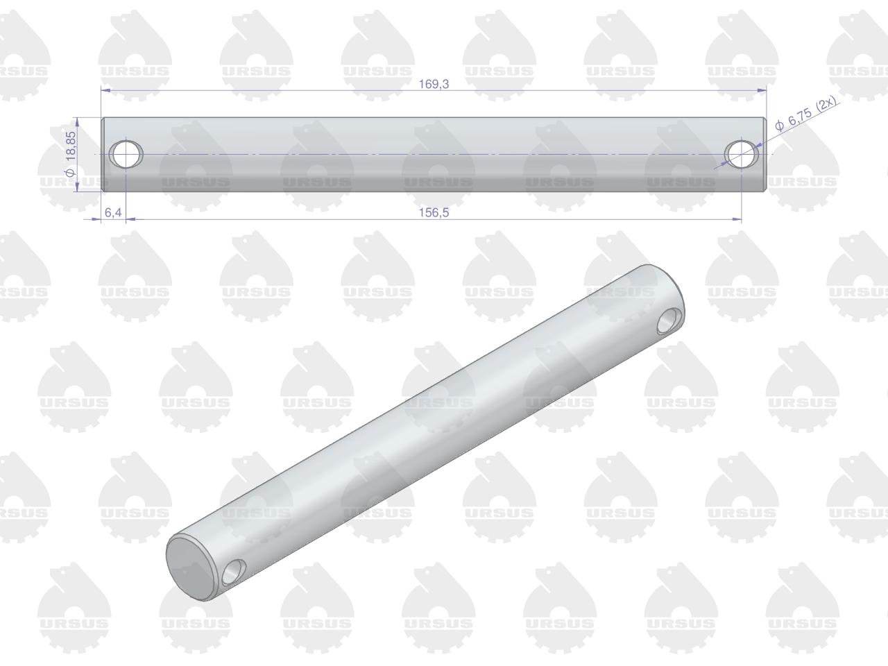 Sworzeń wspornika łącznika centralnego mf3 oryginał ursus Sworzeń wspornika łącznika centralnego mf3 oryginał ursus - obrazek 2
