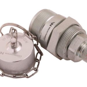 Komplet zawór gniazdo bizon m18x1.5 skręcane zsr6160101 z gwintowaną pokrywą/osłoną aluminiową waryński