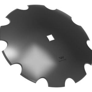 Talerz uzębiony z-10 fi 660 otwór 40x40 grubość 6mm stal borowa waryński r