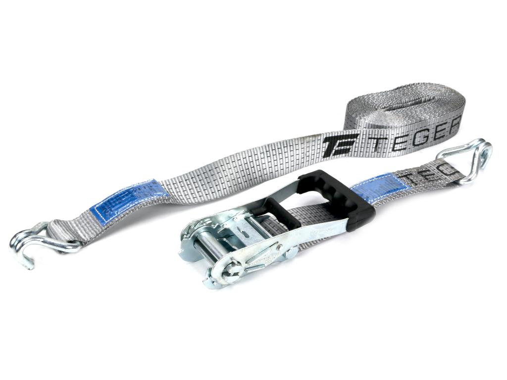 Pas transportowy 5t 10m komplet z napinaczem z gumową okładziną 230mm z atestem teger